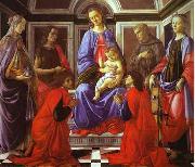 Sandro Botticelli, Madonna and Child with Six Saints